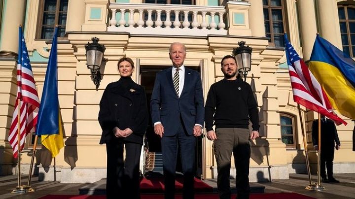 VIDEO: A días de cumplirse 1 año del conflicto en Ucrania, Joe Biden recorre las calles de Kiev