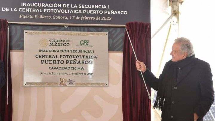 Tras inauguración de Planta Fotovoltaica en Sonora, AMLO asegura que proyectos de la 4T continuarán