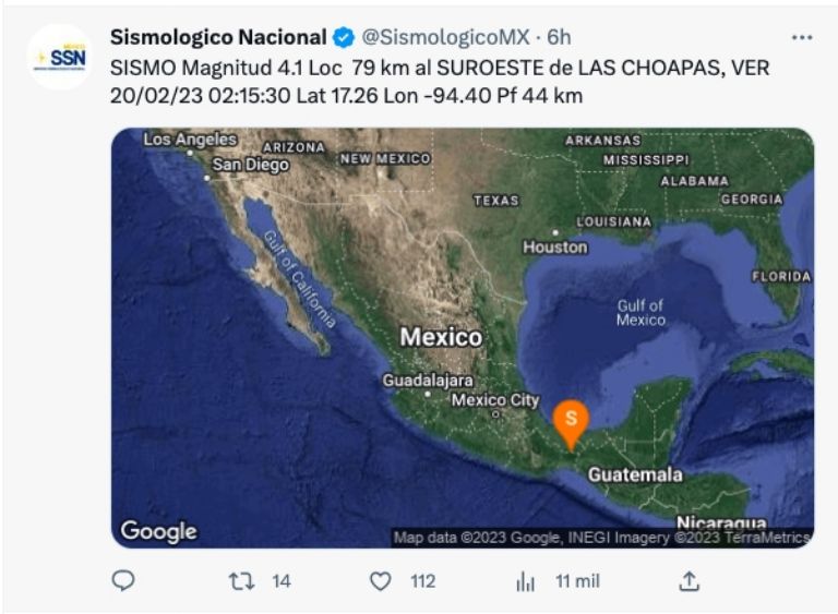 Sismo en México 