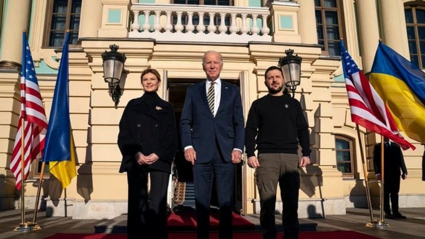 VIDEO: A días de cumplirse 1 año del conflicto en Ucrania, Joe Biden recorre las calles de Kiev