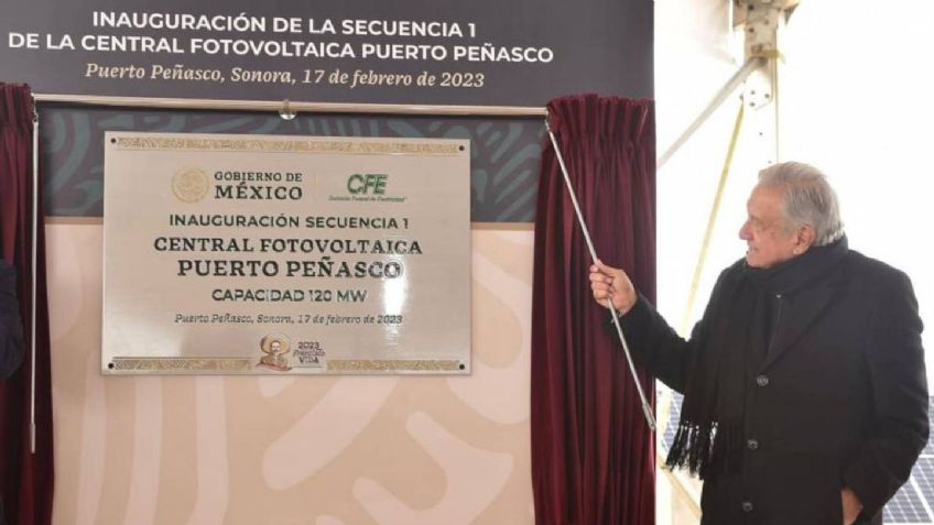 Tras inauguración de Planta Fotovoltaica en Sonora, AMLO asegura que proyectos de la 4T continuarán