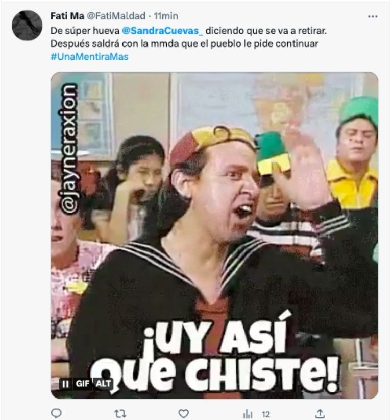 Meme Sandra Cuevas 