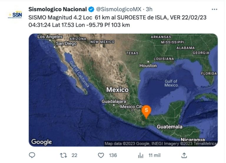 Sismo en México 