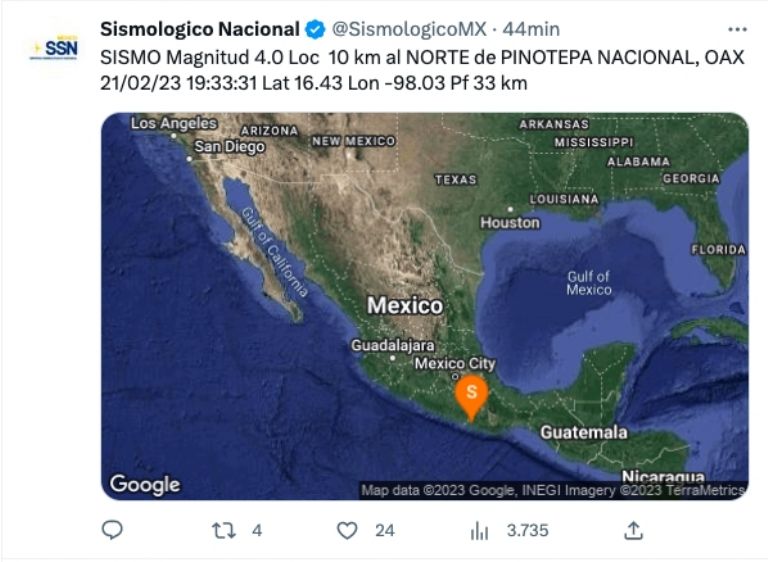 Sismo Oaxaca 