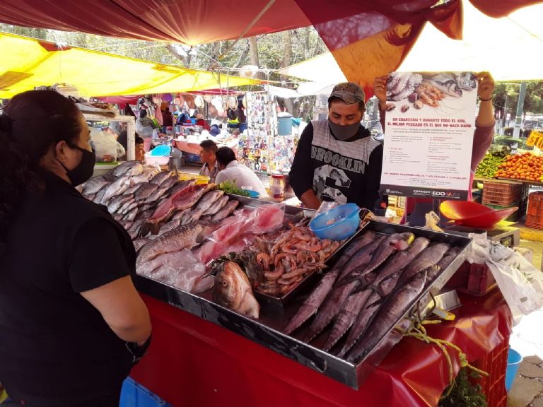 Venta de mariscos y pescados en Edomex