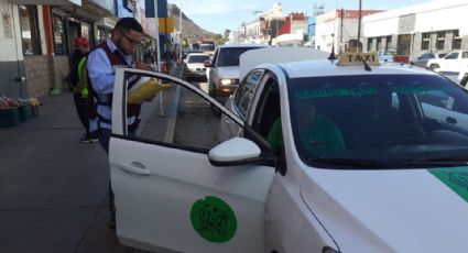Taxistas cumple el 65% en rotulación de unidades en Guaymas; vence plazo en marzo