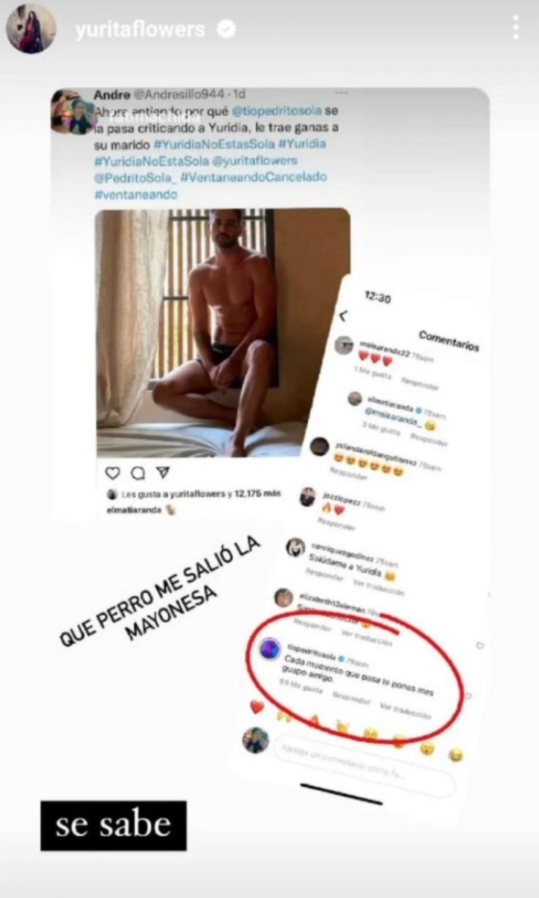 Yuridia exhibió coqueteo de Pedrito con su esposo