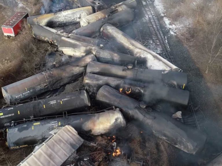 Descarrilamiento en Ohio 