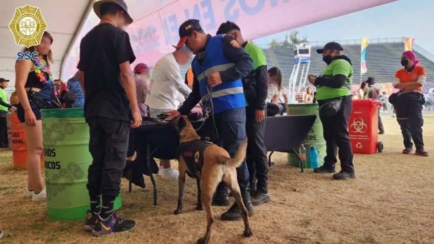 EDC 2023: Con tachas, cocaína y marihuana, detienen a sujeto de 22 años en el Foro Sol