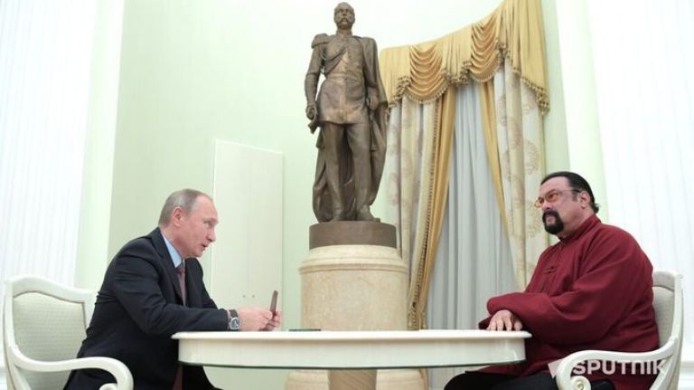 Vladimir Putin y Steven Seagal