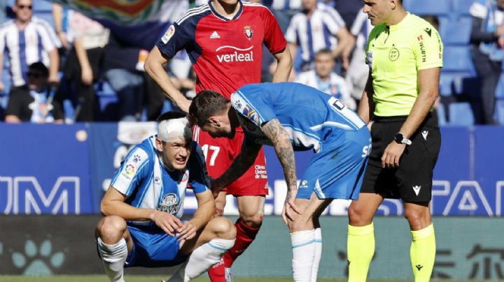 César Montes, lesionado por impactante choque en empate del Espanyol; DT habla de su estado de salud