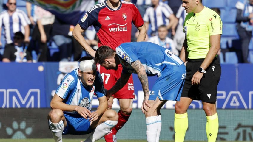 César Montes, lesionado por impactante choque en empate del Espanyol; DT habla de su estado de salud