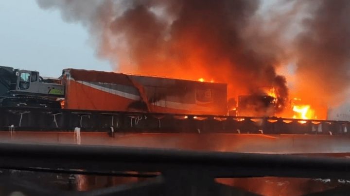 (FUERTE VIDEO) Brutal accidente vehicular: Choque múltiple deja más de 10 víctimas letales