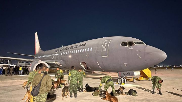 FOTOS: Militares y 'perritos' rescatistas viajan a Turquía y Siria para ayudar tras terremoto mortal