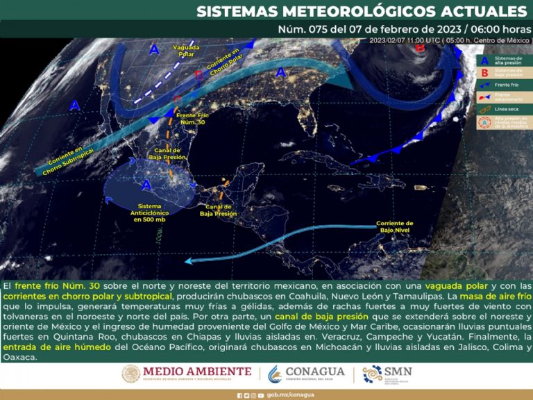 Consulta el pronóstico del clima en México de hoy. Foto: Conagua