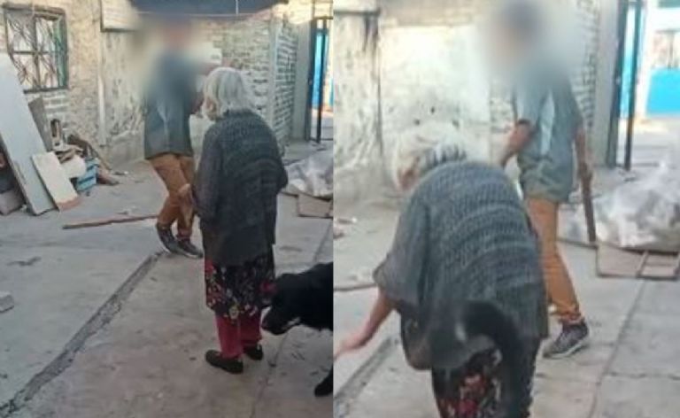 Agresión a abuelita en Ecatepec