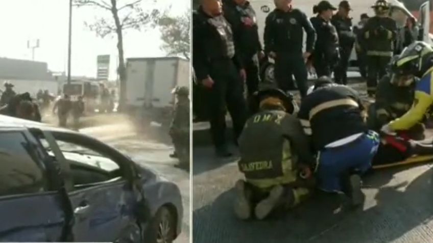 Se registra nueva volcadura en la CDMX; Una mujer fue trasladada al hospital