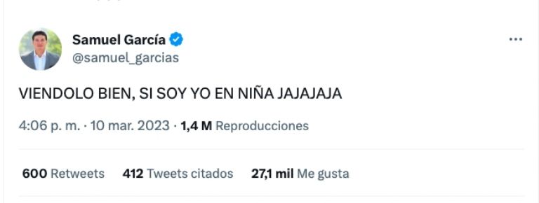 Tuit Samuel García 