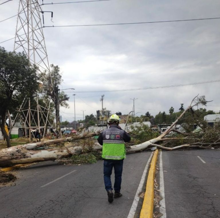 Fuertes vientos en la CDMX