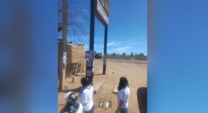 Guerreras Buscadoras realizan volante y ‘pega’ de fichas de desaparecidos en el valle de Guaymas