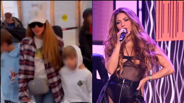 VIDEO: Tras arrasar en NY, Shakira regresa a España en compañía de sus hijos; así la captaron