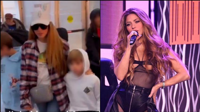VIDEO: Tras arrasar en NY, Shakira regresa a España en compañía de sus hijos; así la captaron