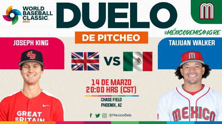 México vs Gran Bretaña: Hora y dónde ver EN VIVO a la novena mexicana en el Clásico Mundial de Beisbol