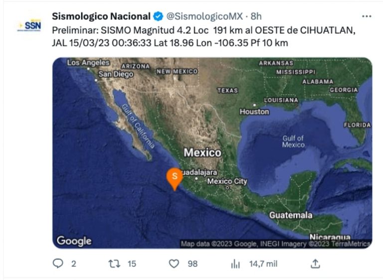 Sismo México 