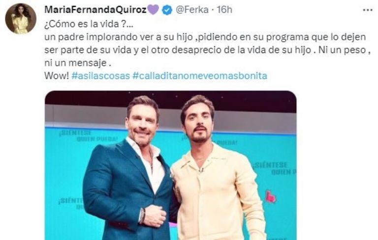 Ferka arremetió contra Christian y Julián