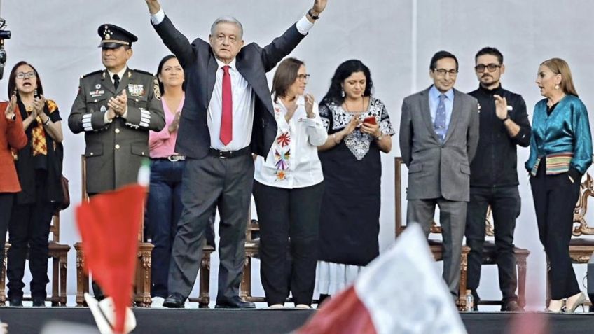 Tras marcha en el Zócalo, AMLO se reúne con congresistas de Estados Unidos en Palacio Nacional