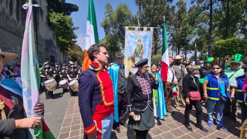 Día de San Patricio en Coyoacán; Así se vivió el desfile y el mercadito en la Ciudad de México