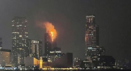 VIDEOS: Intenso fuego acaba con un rascacielos en Hong Kong; saldo es de dos heridos