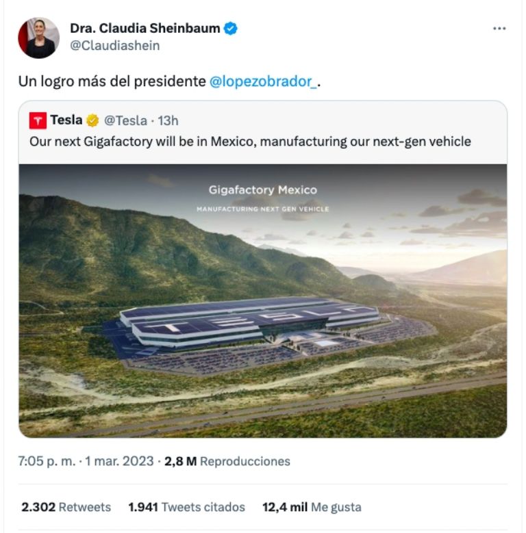 Tuit Sheinbaum 