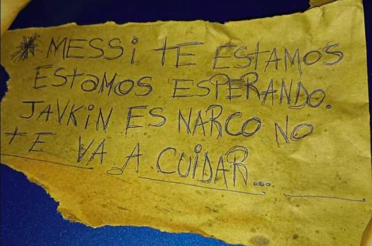 Mensaje dirigido a Messi 