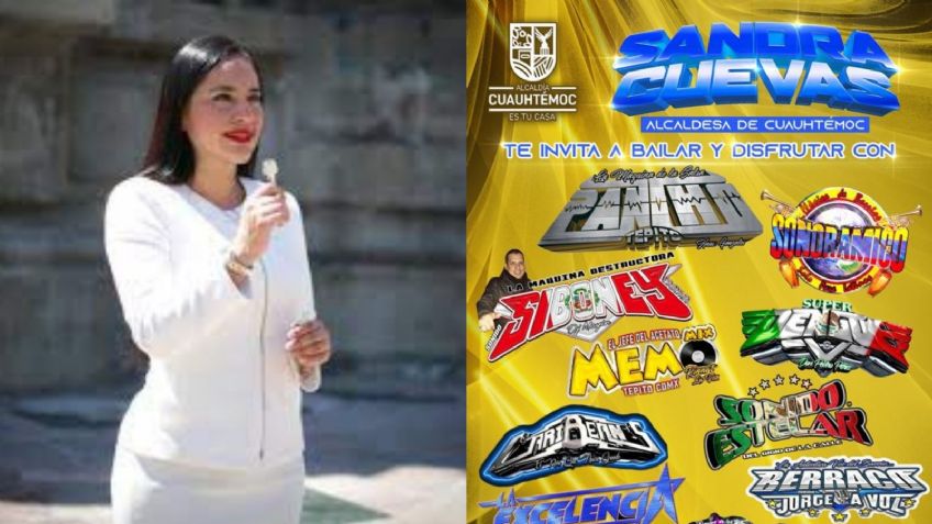 Polémico anuncio de Sandra Cuevas: Habrá "Guerra de Sonideros" en la Cuauhtémoc