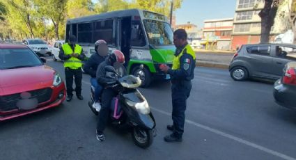 Tras caso de motociclista circulando con bebé, en CDMX implementan operativos en Azcapotzalco