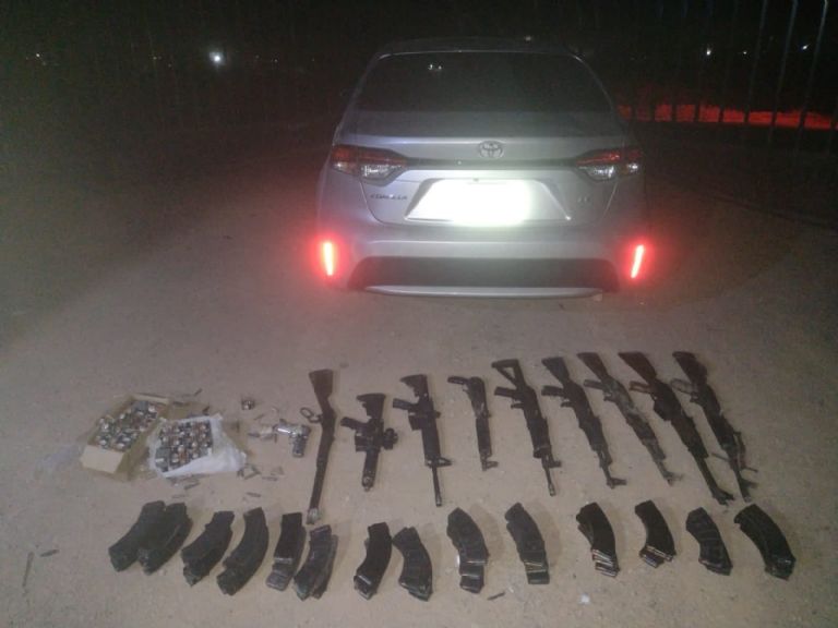 Balacera en Caborca dejó siete víctimas mortales. Foto: Twitter