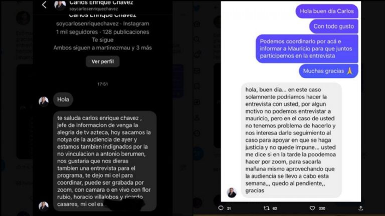 Mensajes de 'VLA' a César N.