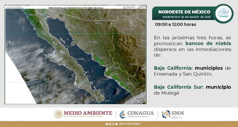 Información sobre el clima en Sonora. Foto: Conagua