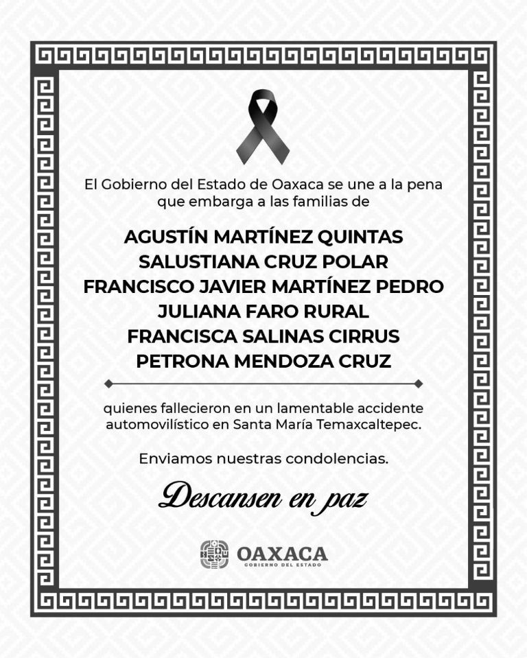 Confirman muerte de funcionarios públicos en Oaxaca. Foto: Twitter