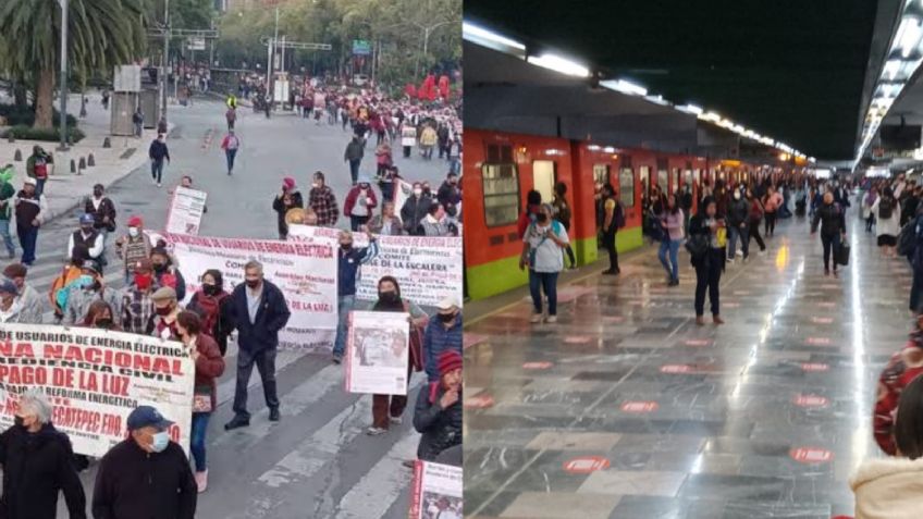 Que no se te haga tarde: Manifestaciones y retrasos en la L3 del Metro causan caos en la CDMX
