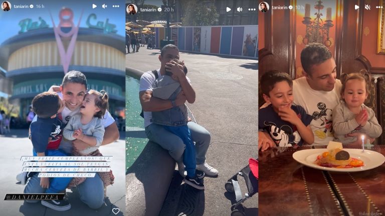 Tania celebró el cumpleaños de su exesposo