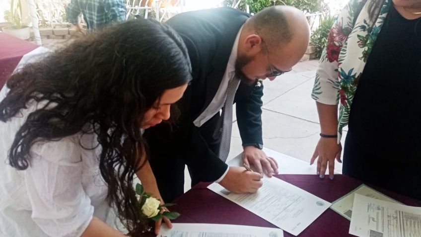 Cajeme: 135 parejas unen sus vidas durante la campaña de Bodas Colectivas 2023