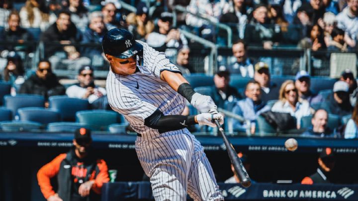 Aaron Judge hace home run y lidera la primera victoria de los New York Yankees en la temporada
