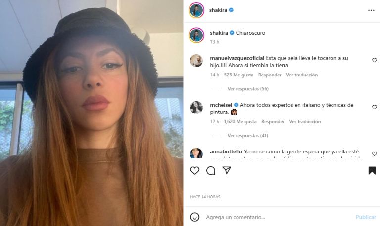 Shakira comparte nueva foto en Instagram. Foto: Instagram