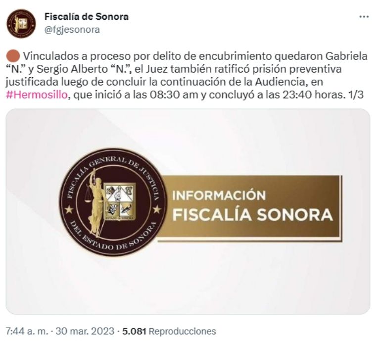 Vinculan a proceso a padres de Nathan Karim. Foto: Twitter