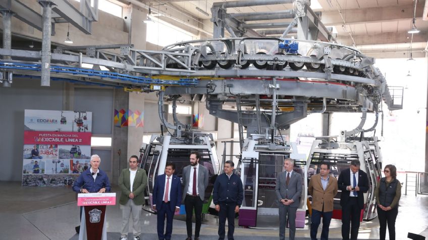 Alfredo del Mazo inaugura la Línea 2 del Mexicable: Conectará Tlalnepantla con la Ciudad de México