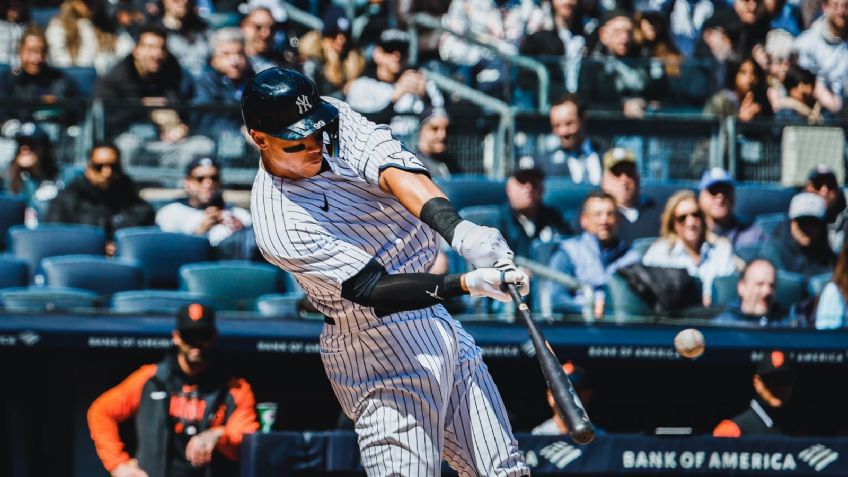 Aaron Judge hace home run y lidera la primera victoria de los New York Yankees en la temporada