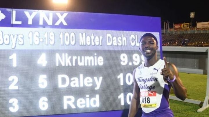 Atleta juvenil sorprende en Jamaica al romper marca de 10 segundos, ¿es el nuevo Usain Bolt?