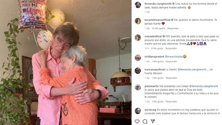 Fernando anuncia la muerte de su madre